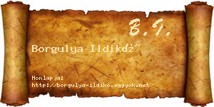 Borgulya Ildikó névjegykártya